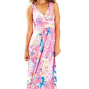 Lilly Pulitzer Sloane Maxi Playa hermosa xxs